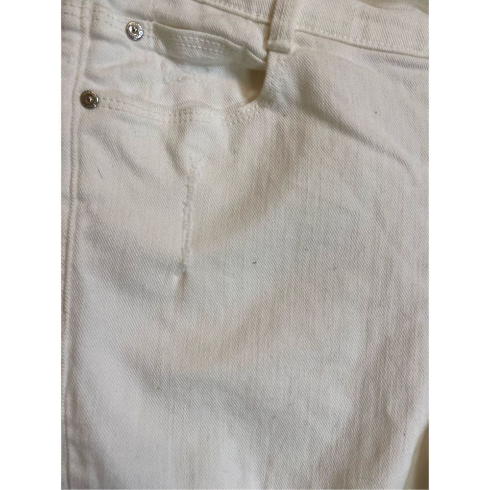Zara White Ripped Distressed Jeans Denim Skinny Size 2 High Rise. - Picture 7 of 13